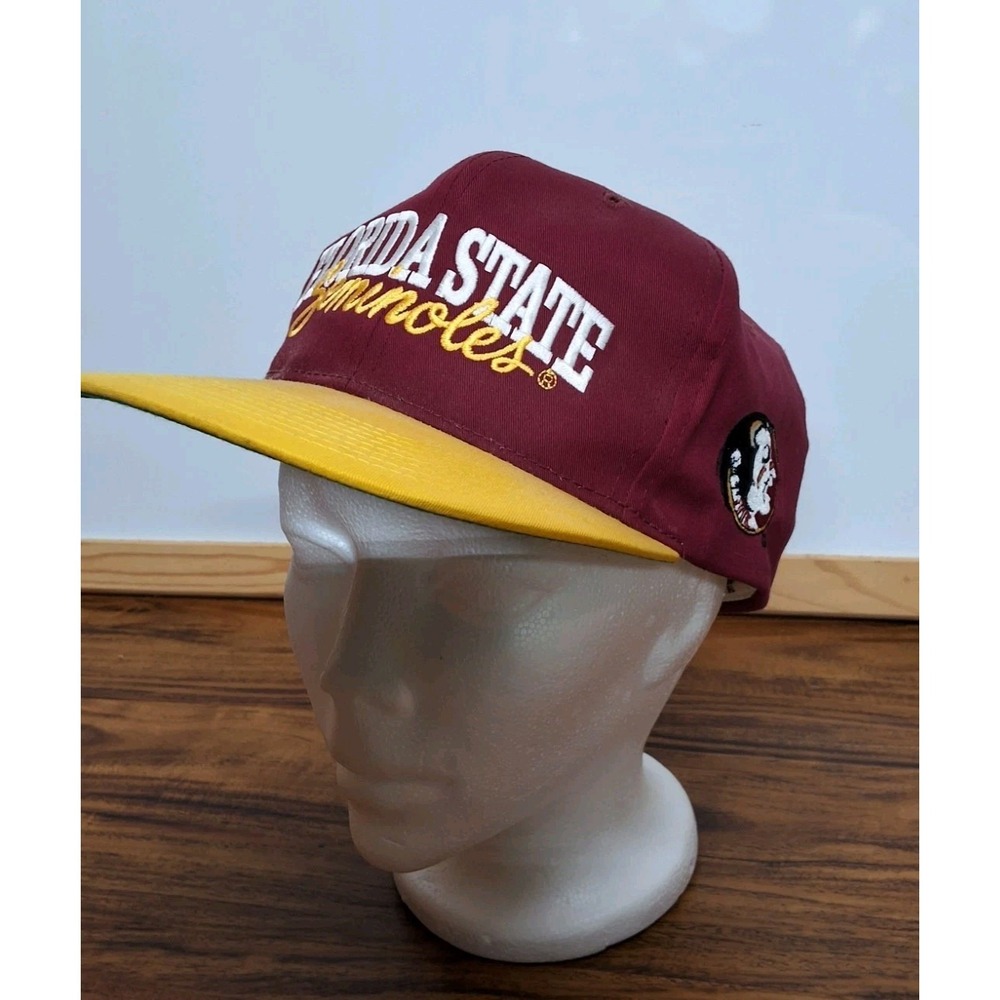 Vintage FSU Florida State Seminoles Snapback Hat Cap Embroidered Richardson